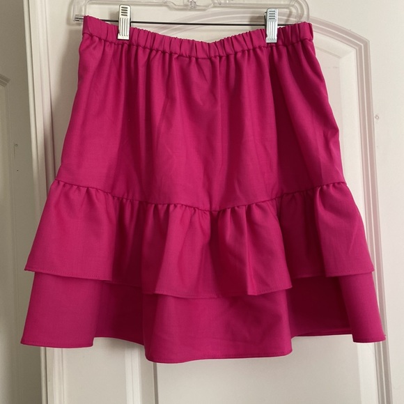 J. Crew Pink Wool Skirt - Picture 3 of 6